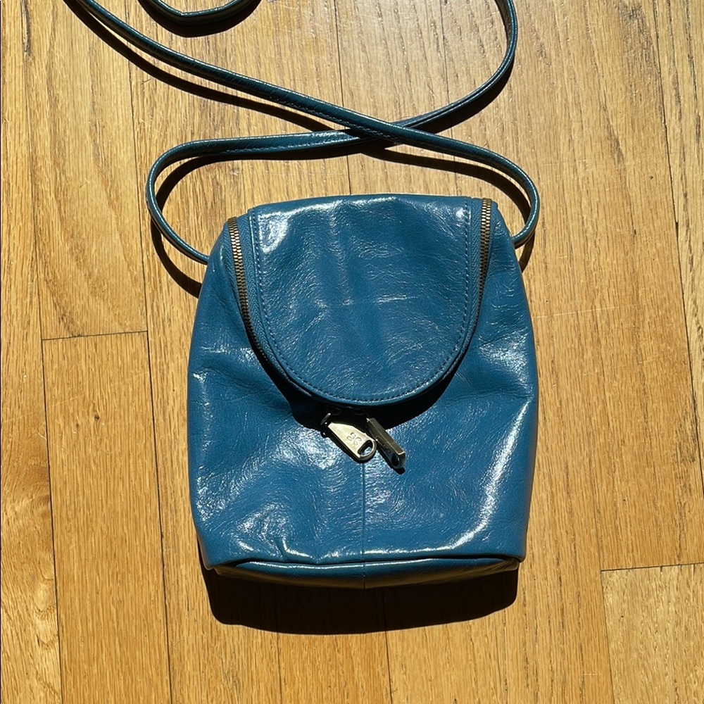 Hobo Fern Crossbody Denim genuine leather
